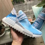 Pharrell Williams PW x Adidas NMD Hu Trail "Peace" Blue China Exclusive F99763