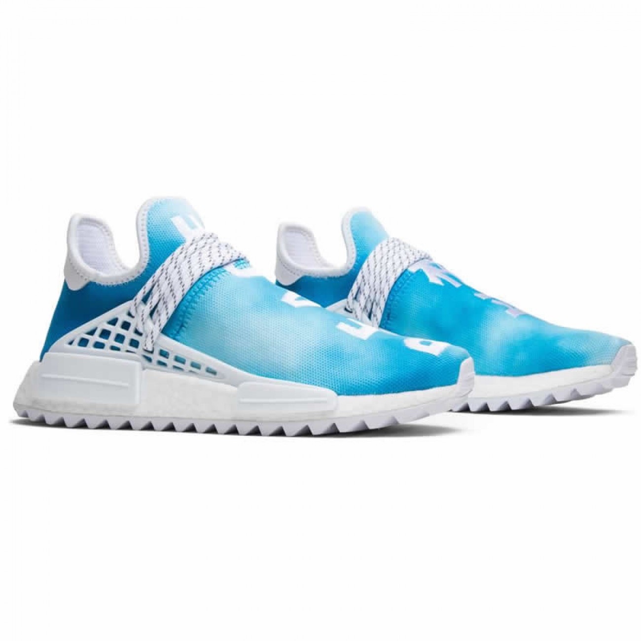 Pharrell Williams PW x Adidas NMD Hu Trail "Peace" Blue China Exclusive F99763