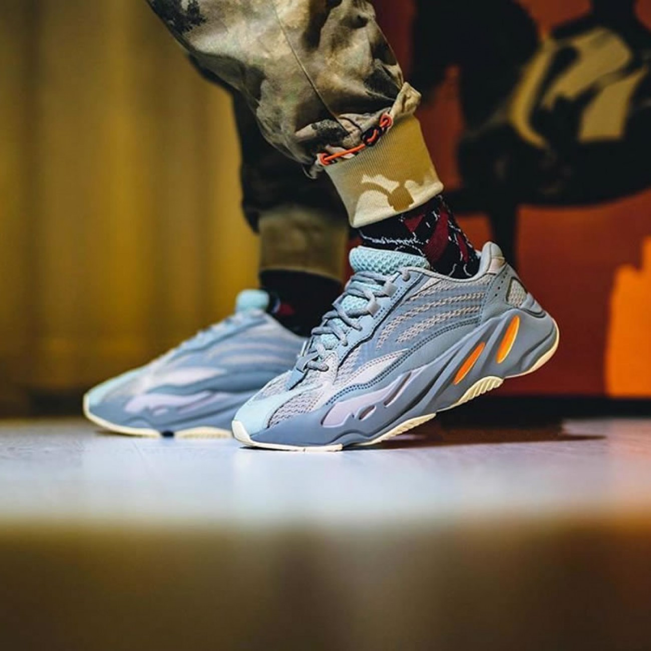 adidas Yeezy Boost 700 V2 "Inertia" Outfits On Feet FW2549