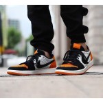 Air Jordan 1 Low Flyknit "Shattered Backboard" Black/White/Orange AH4506-100