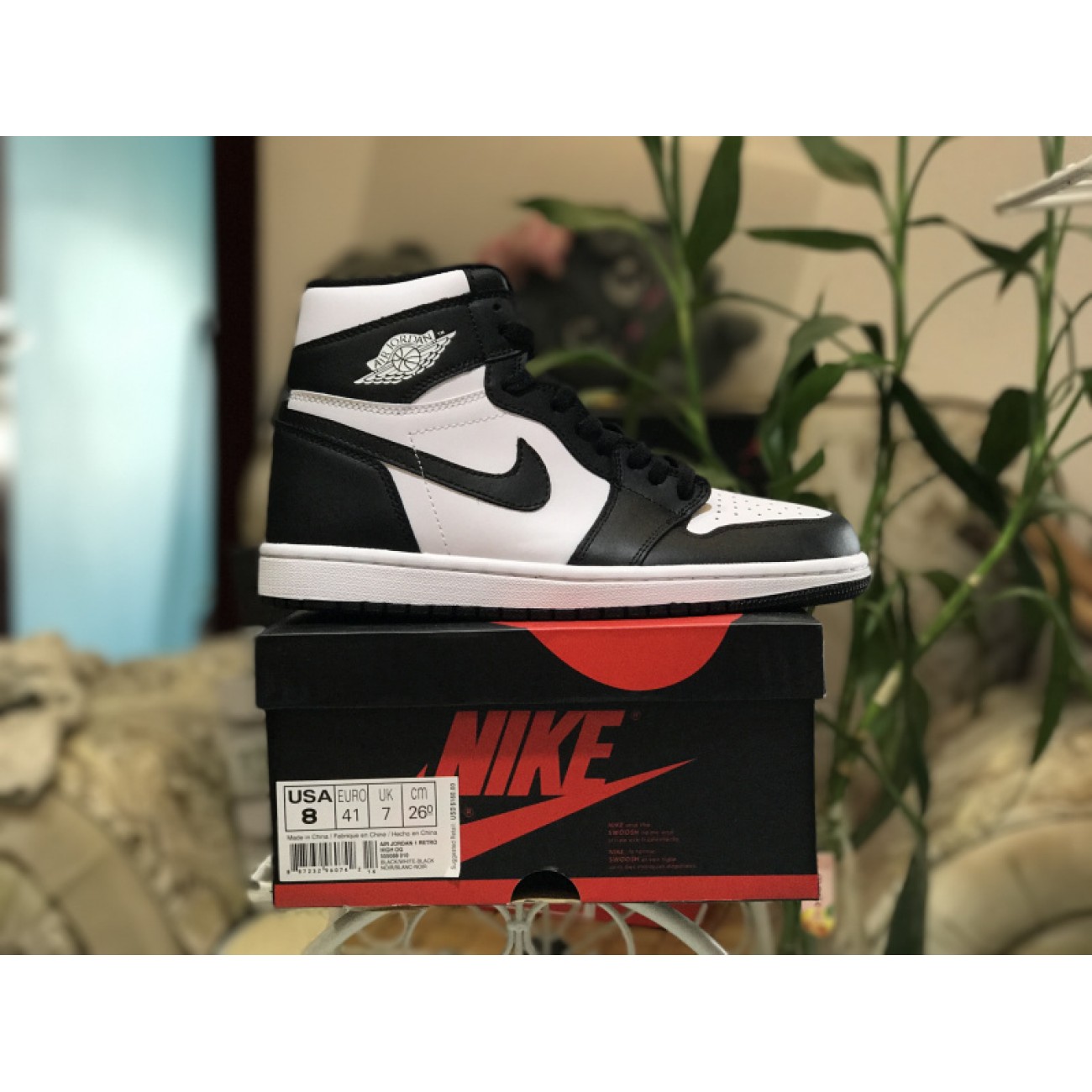 Air Jordan 1 Retro High OG "Oreo" Black/White 555088-010