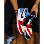 Air Jordan 1 High OG "Fearless" Men's Women's Shoes On Feet Release Date CK5666-100