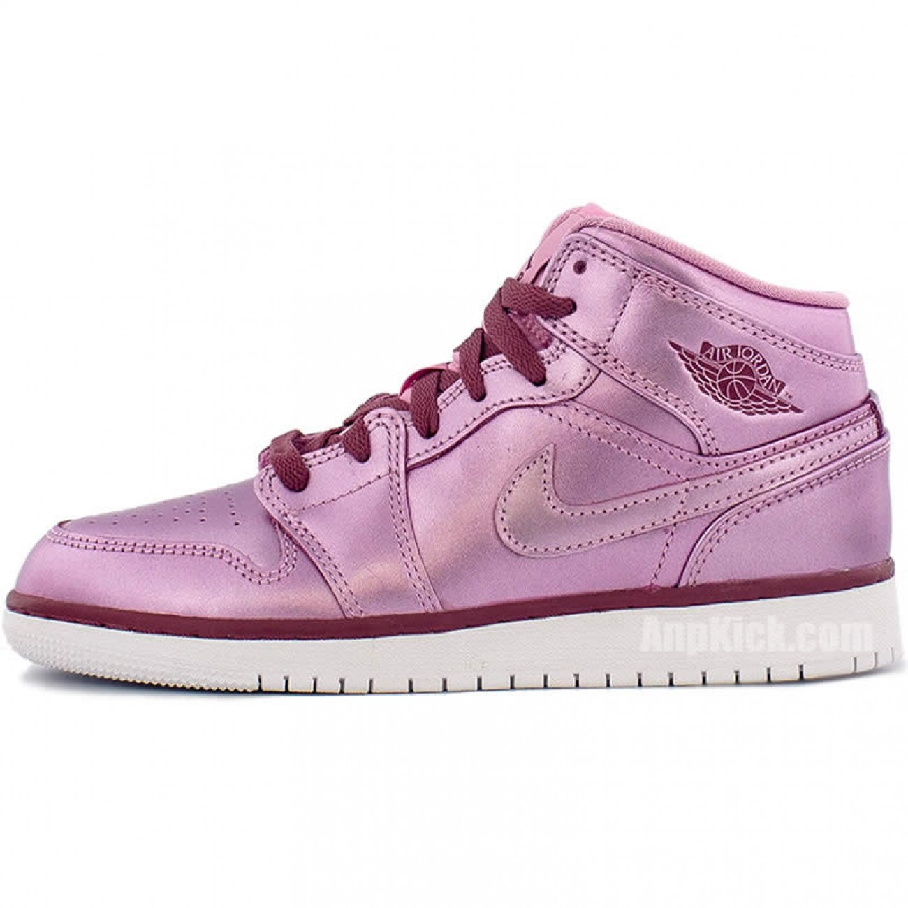 Air Jordan 1 Mid SE "Pink Rise" AJ1 Kids GS Shoes AV5174-640