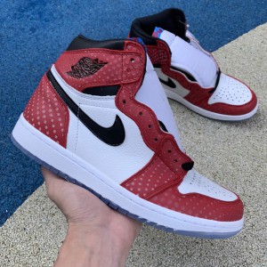 Air Jordan 1 "Origin Story" Spiderman Mens 555088-602 GS 575441-602