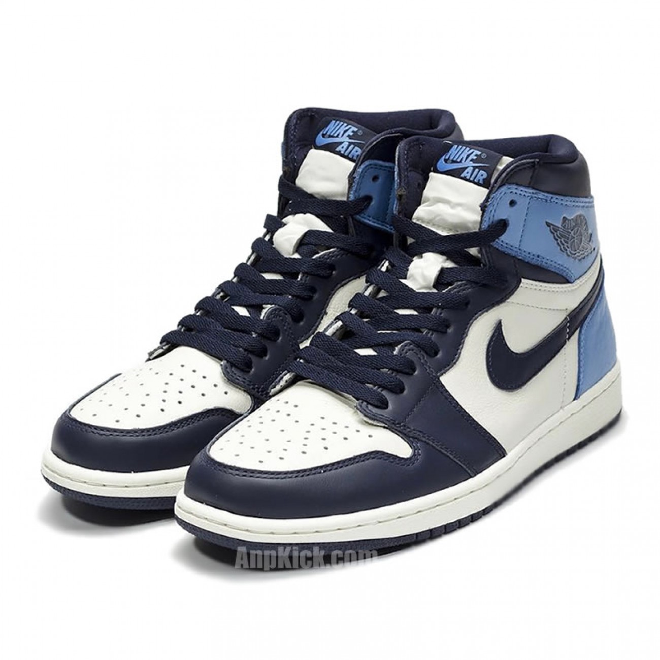 Air Jordan 1 Retro High OG Obsidian University Blue "UNC" 555088-140