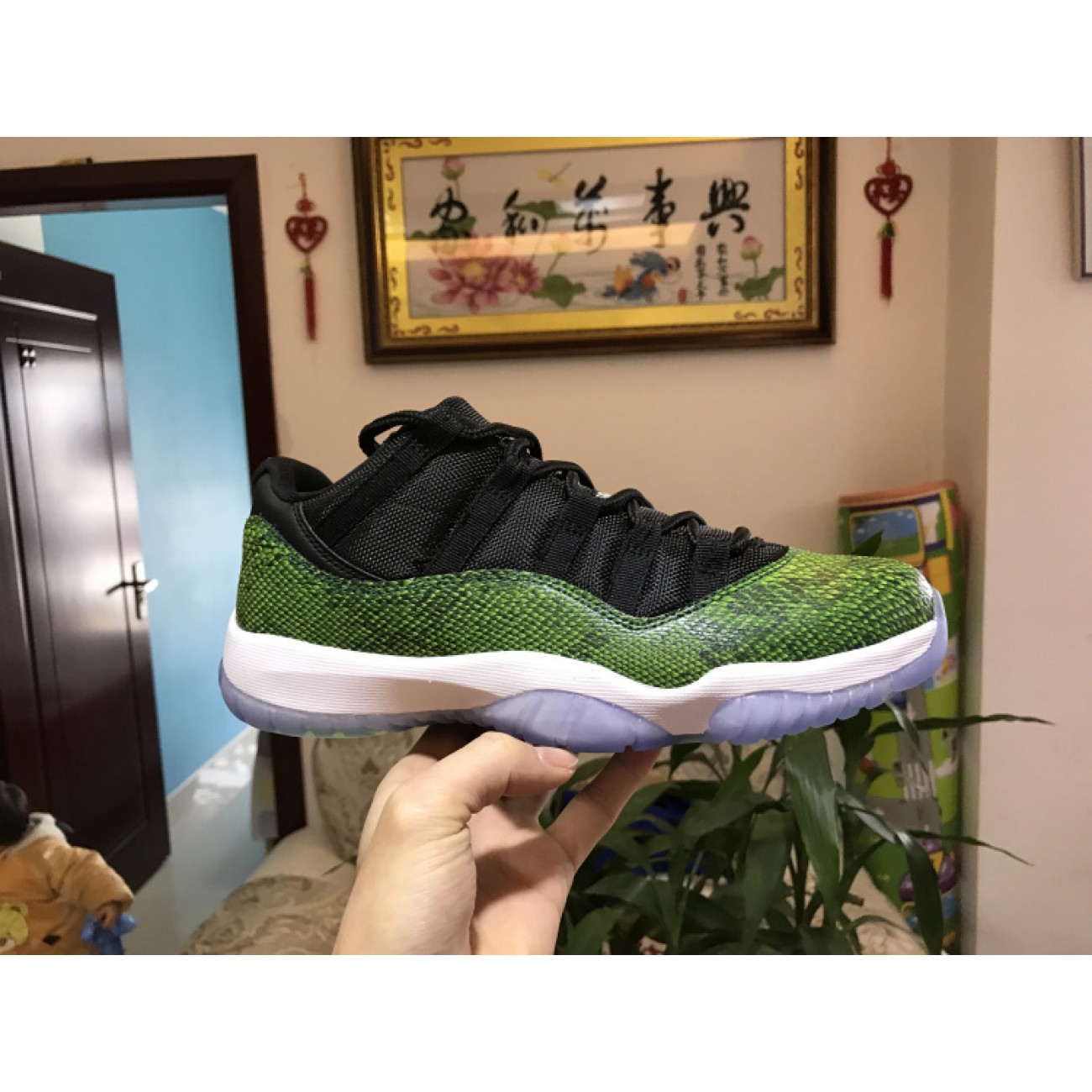 Air Jordan 11 Low Green Snake 528895-033