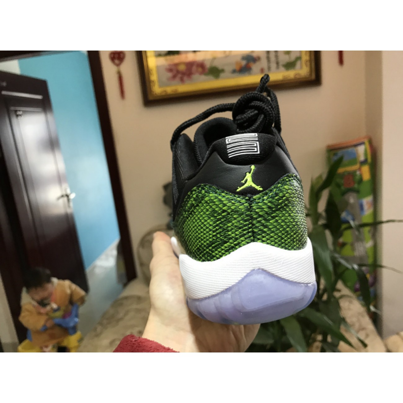 Air Jordan 11 Low Green Snake 528895-033