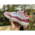 Air Jordan 11 Low Womens Wmns "Snakeskin" 2019 Pink Shoes AH7860-106