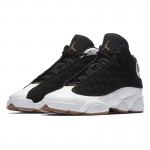 Air Jordan 13 City of Flight GS Size Gum Black/Gold/White Sale For Girls 439358-021