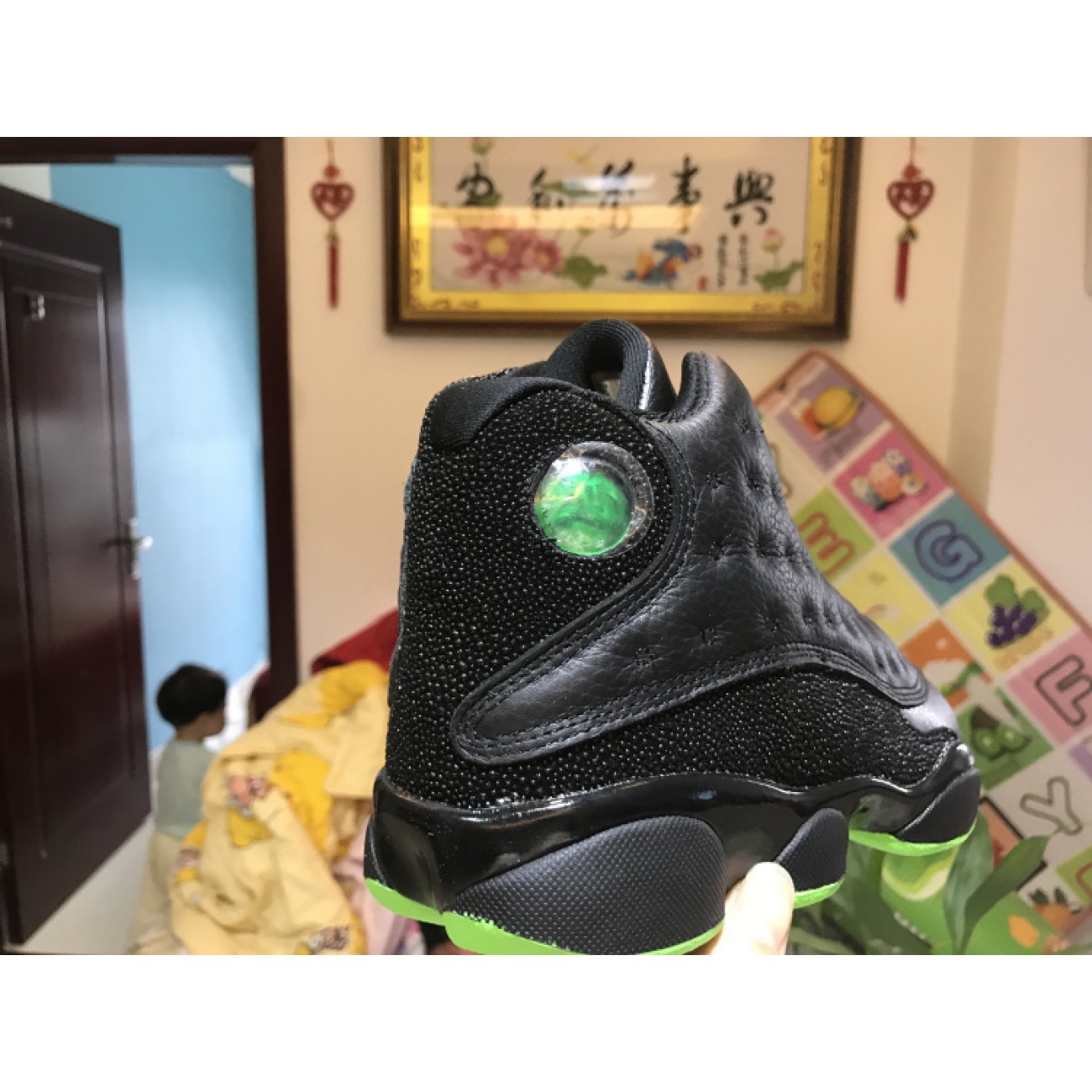 Air Jordan 13 "Altitude" Black Green 414571-042