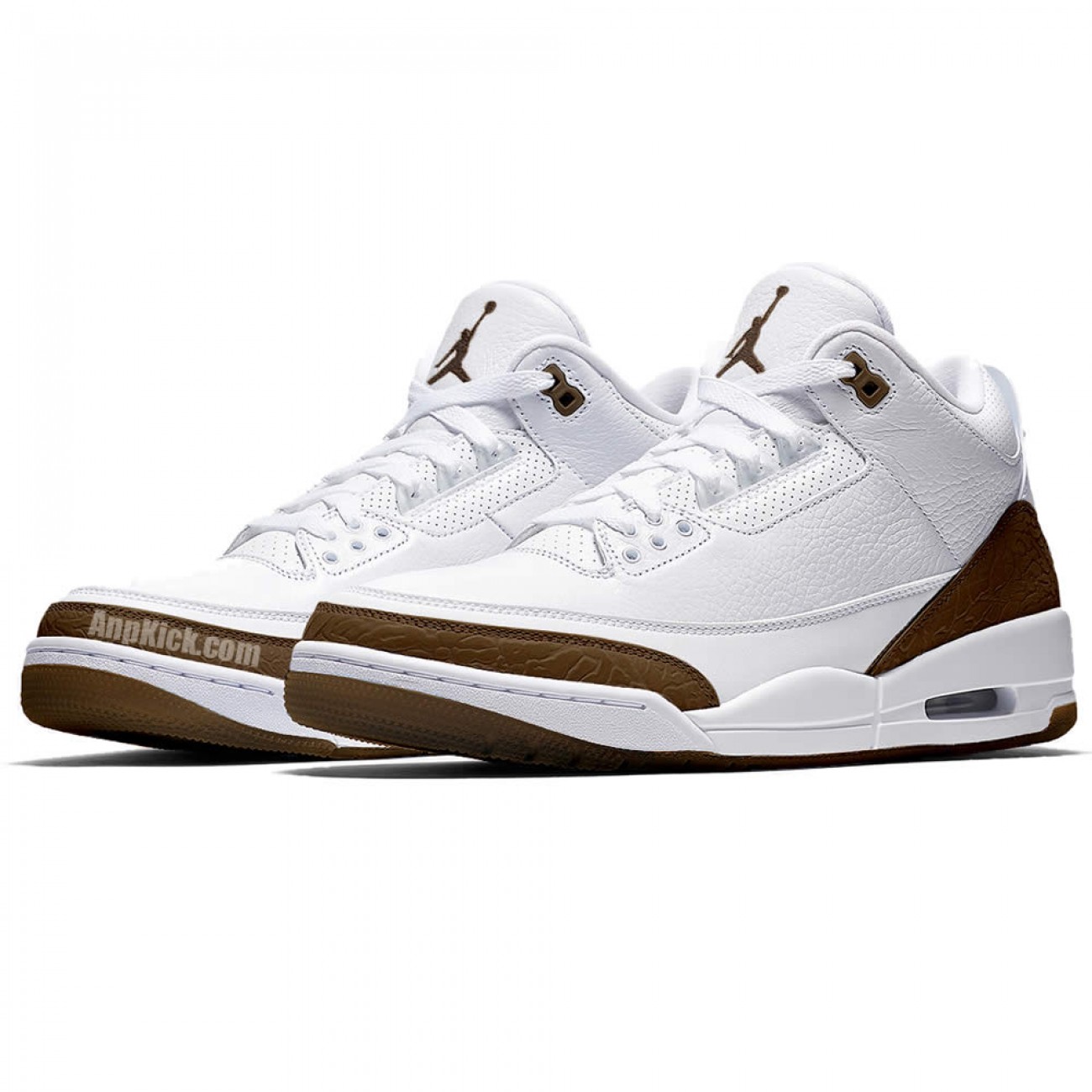 Air Jordan 3 "Mocha" 2018 White/Chrome/Dark/Brown 136064-122