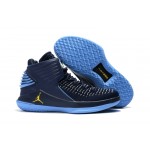 Air Jordan 32 XXXII Deep Blue/Grey/Yellow