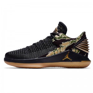 Air Jordan 32 Low "Tiger Camo" Black AH3347-021