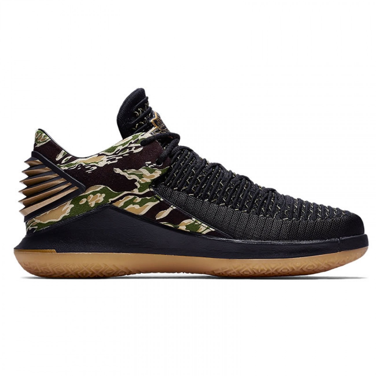 Air Jordan 32 Low "Tiger Camo" Black AH3347-021