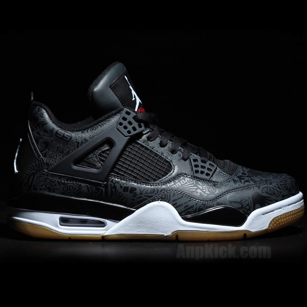 Air Jordan Retro 4 SE Laser 30th Anniversary "Black Gum" Aj4 Shoes CI1184-001