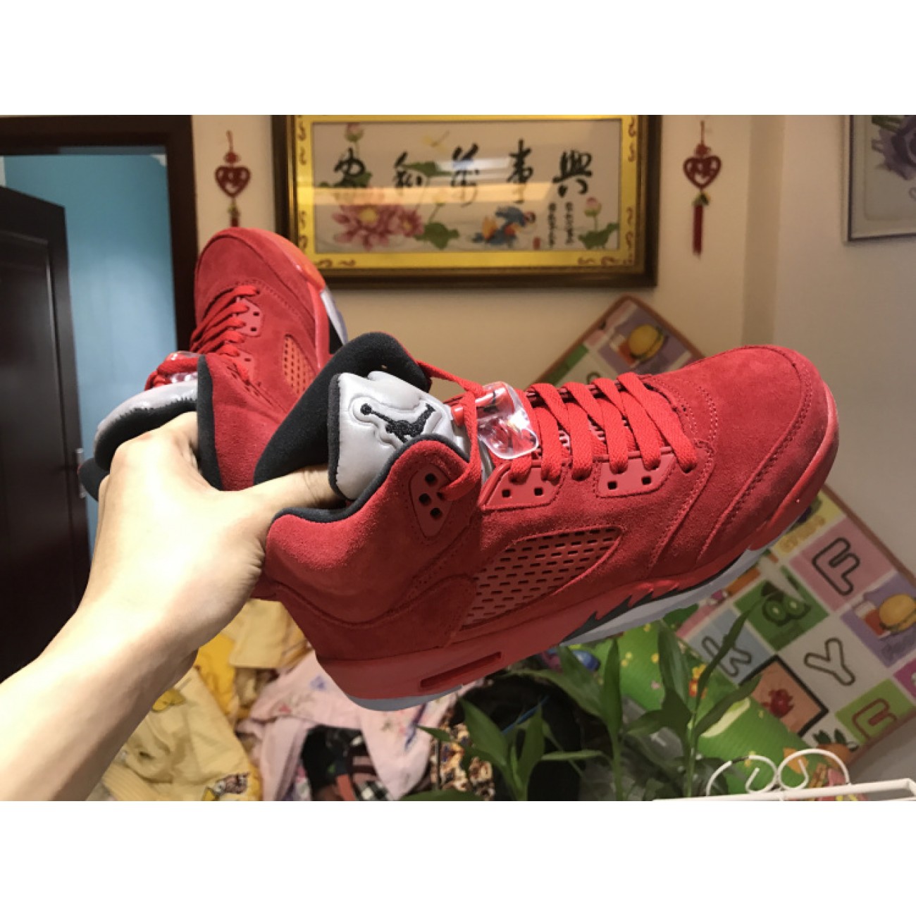 Air Jordan 5 Red Suede 136027-602