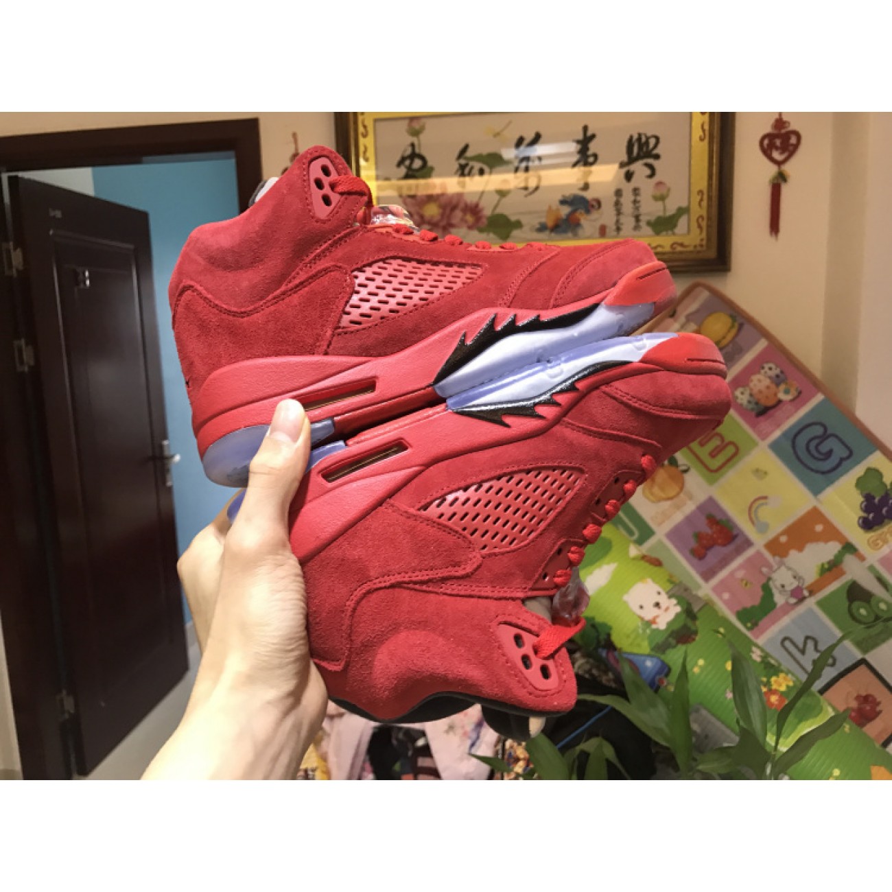 Air Jordan 5 Red Suede 136027-602