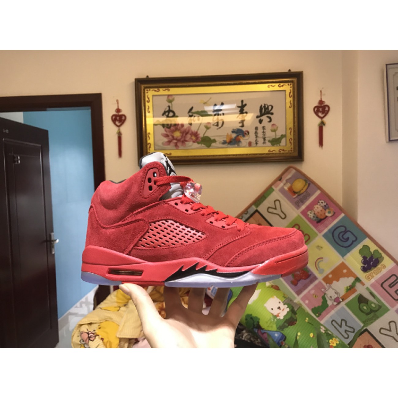 Air Jordan 5 Red Suede 136027-602