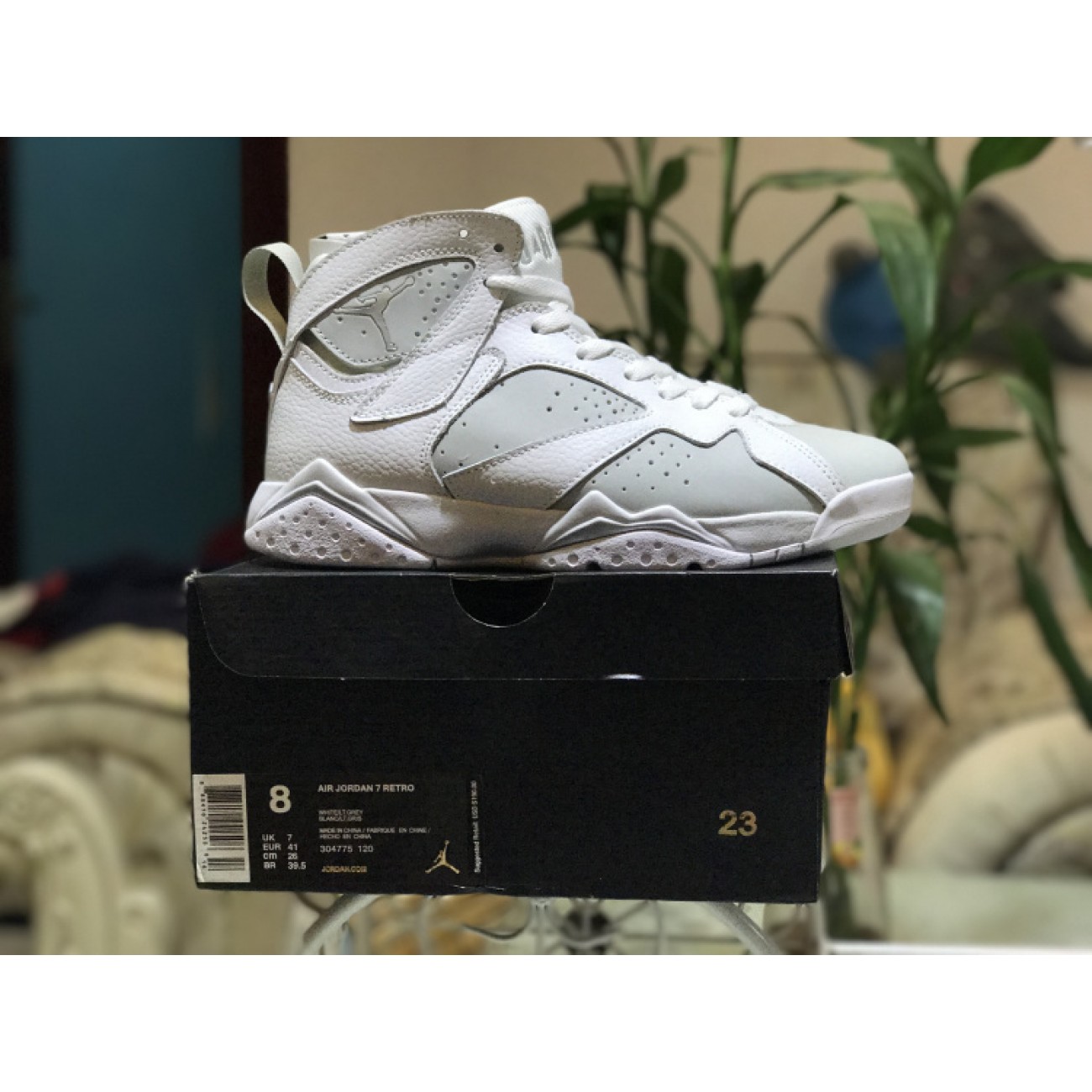 Air Jordan 7 "White Metallic Silver" 304775-120