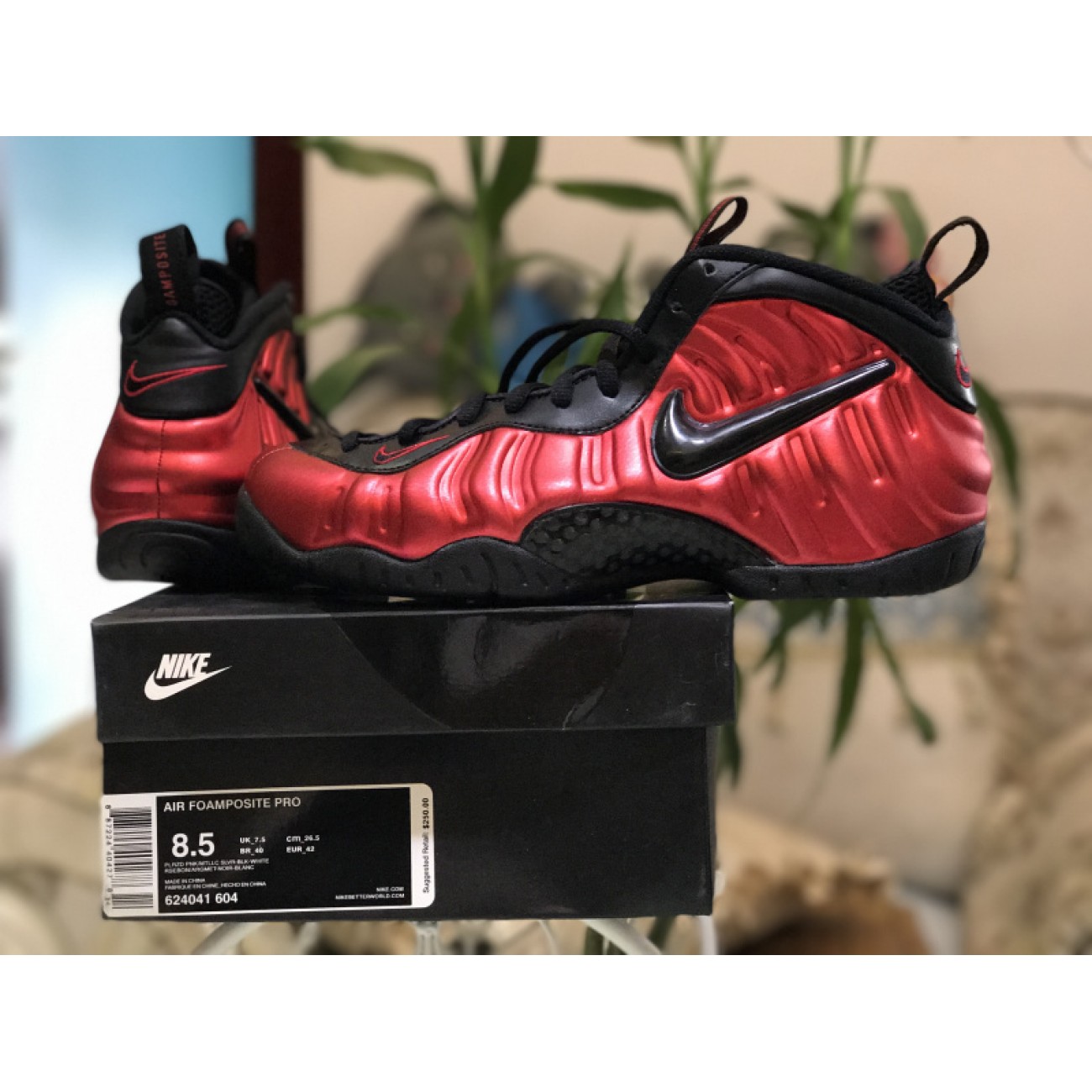 Nike Foamposite Pro "University Red" 624041-604