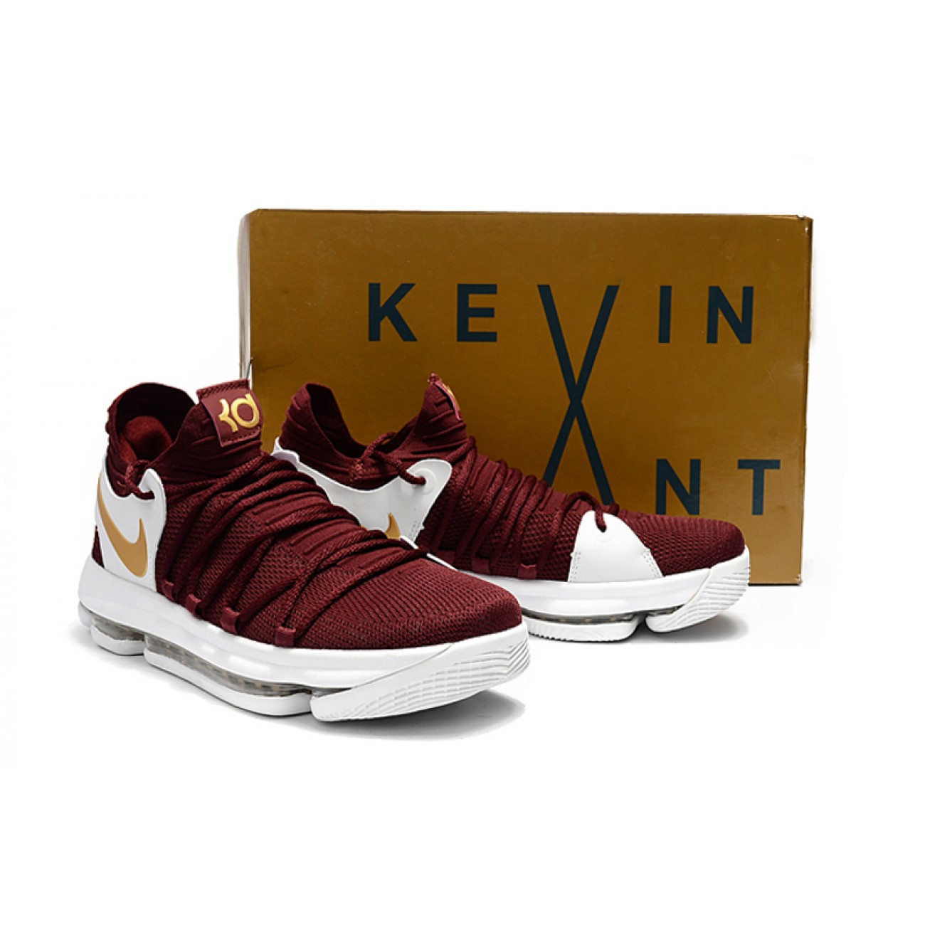 Kevin Durant KD10 Wine Red/Gold/White