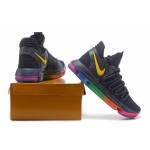 Kevin Durant KD10 "Rainbow" Black/Gold/Multicolor