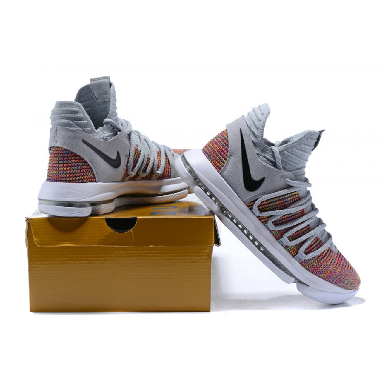 Kevin Durant KD10 Grey/Multicolor/Black