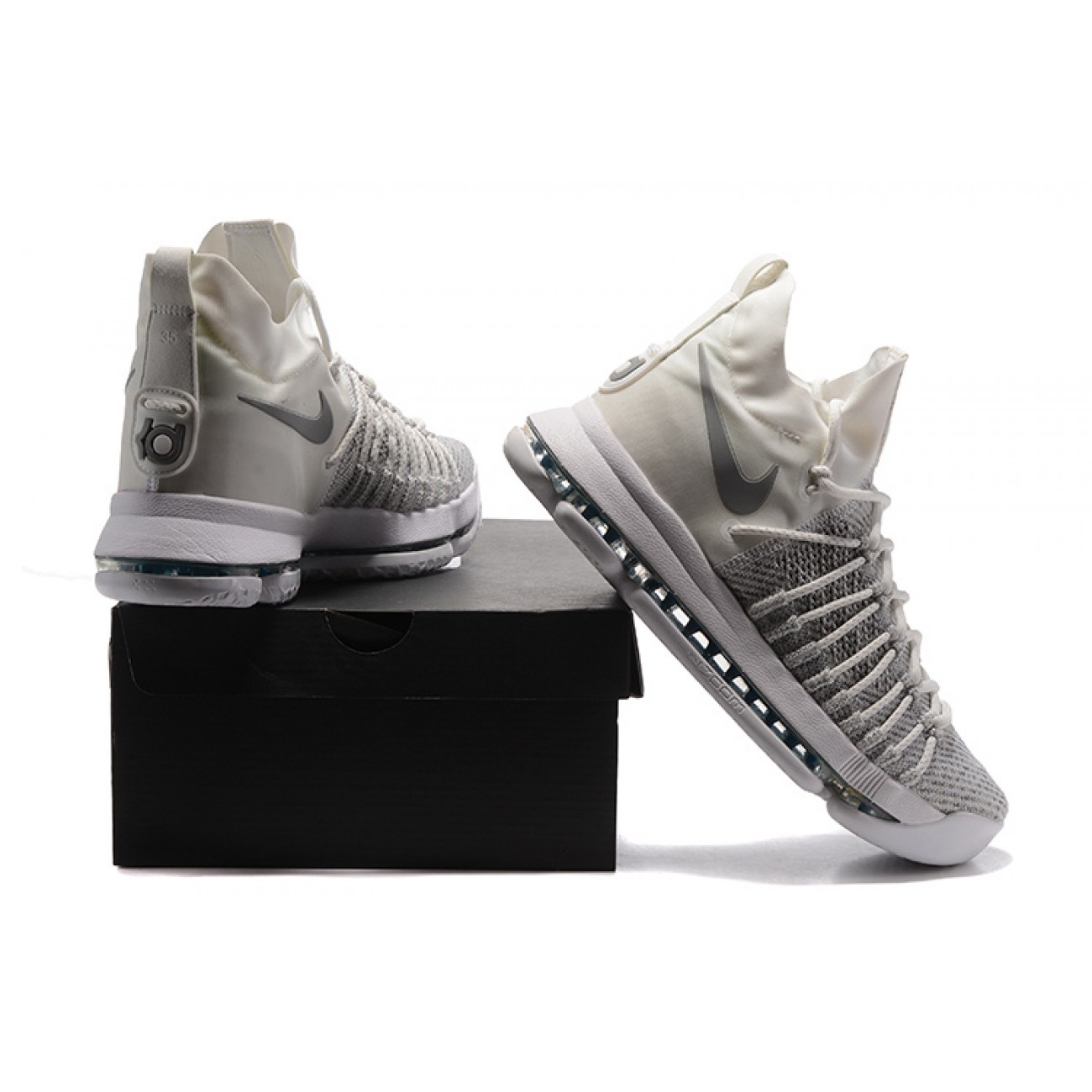 Kevin Durant KD9 White//Grey/Silver