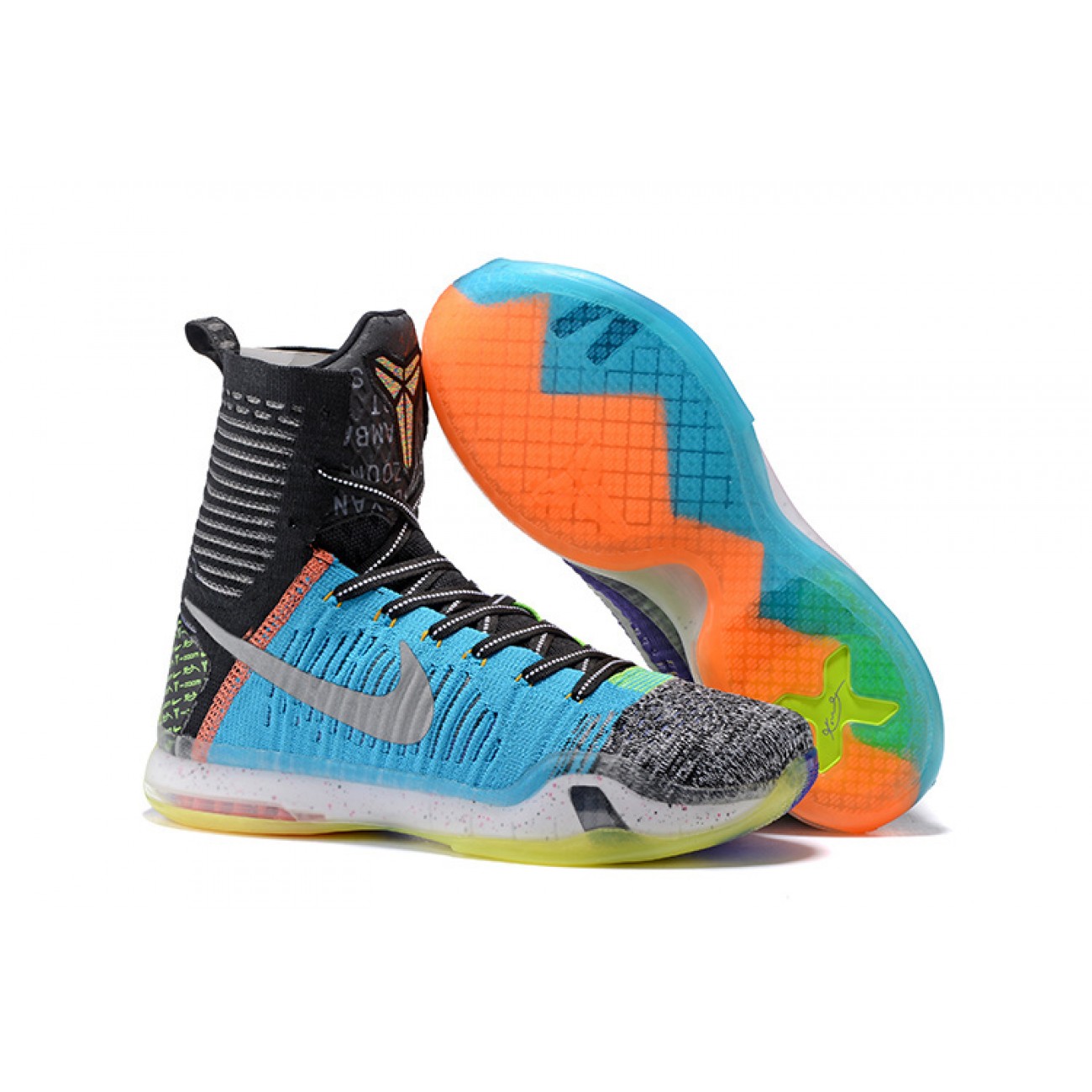 Kobe 10 Elite "What The Kobe" Black/Red/Sky Blue