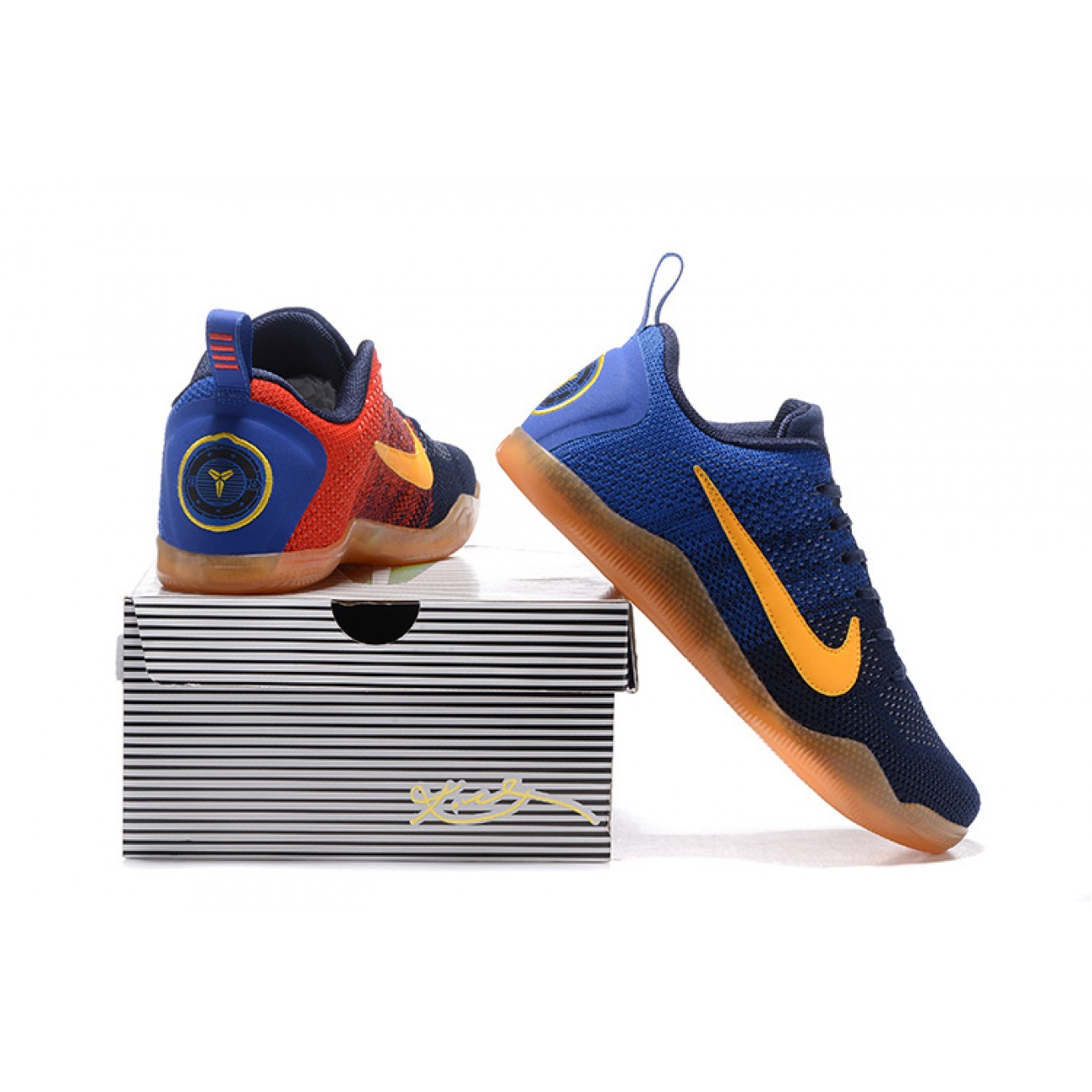 Kobe 11 Elite Low "FC Barcelona" Navy/Yellow