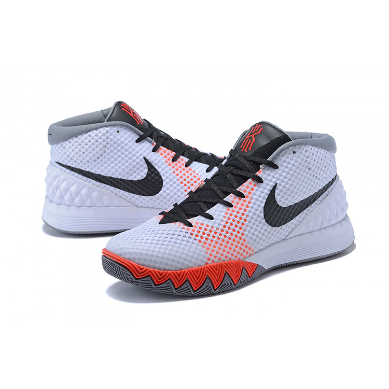 Kyrie 1 White/Watermelon Red