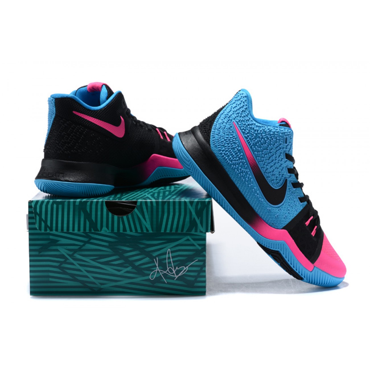 Kyrie 3 "Charity" Blue/Black/Pink