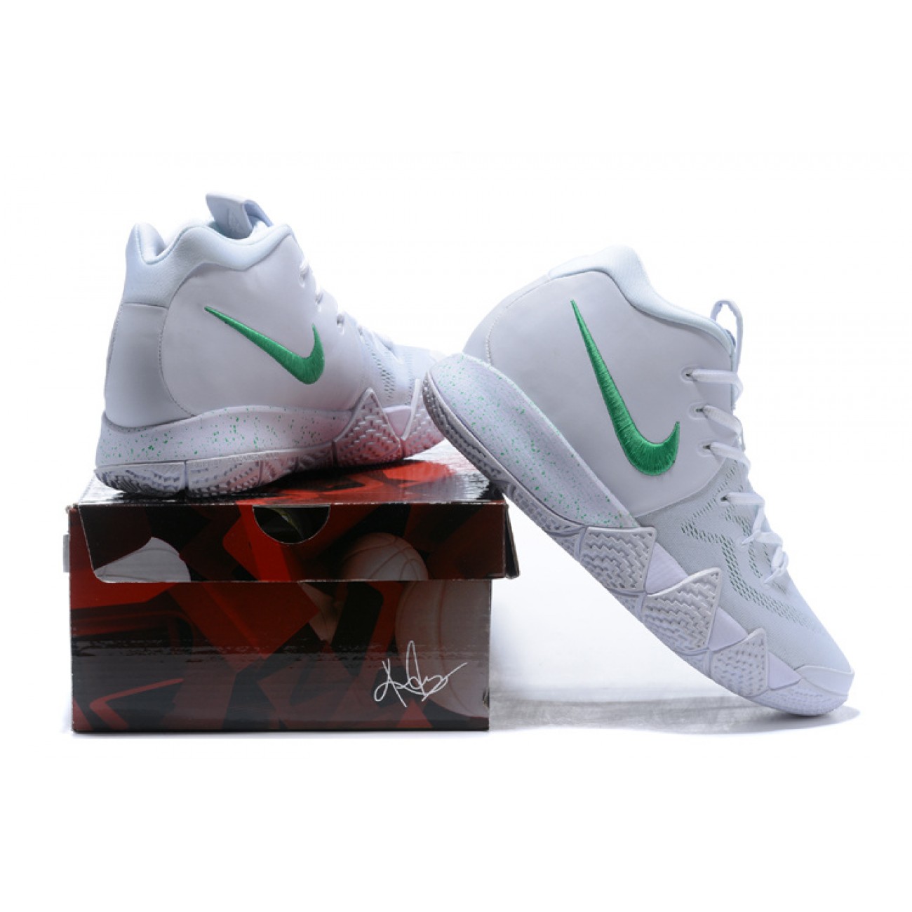 Kyrie 4 White/Lightgreen