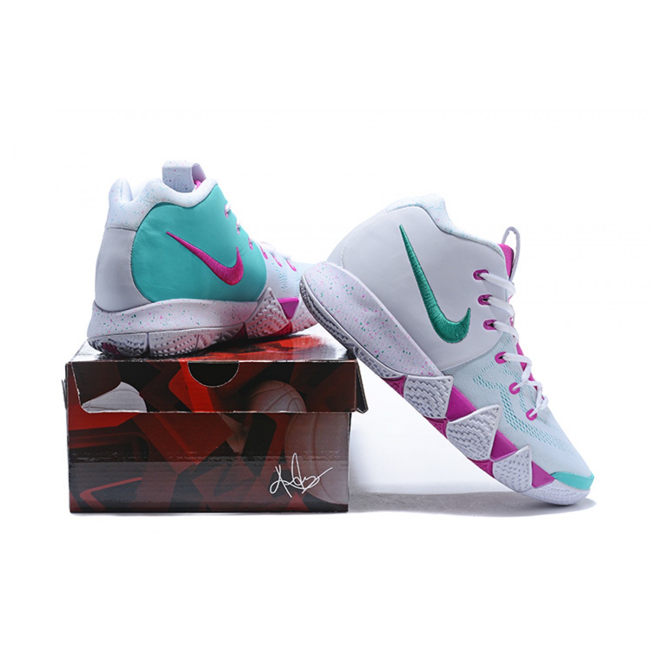 Kyrie 4 Pink/White/Lightblue