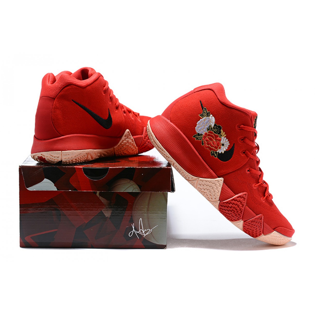 Kyrie 4 "Peony" / Red