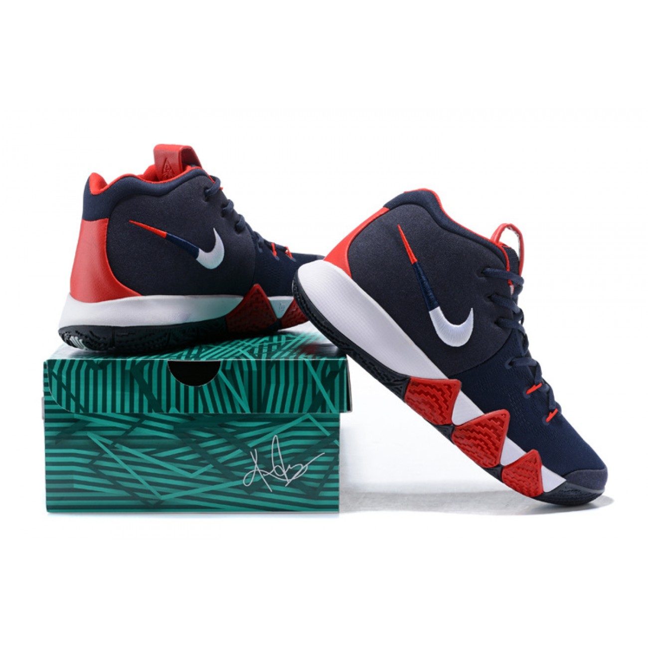 Kyrie 4 "USA Team" / Deep Blue/Red