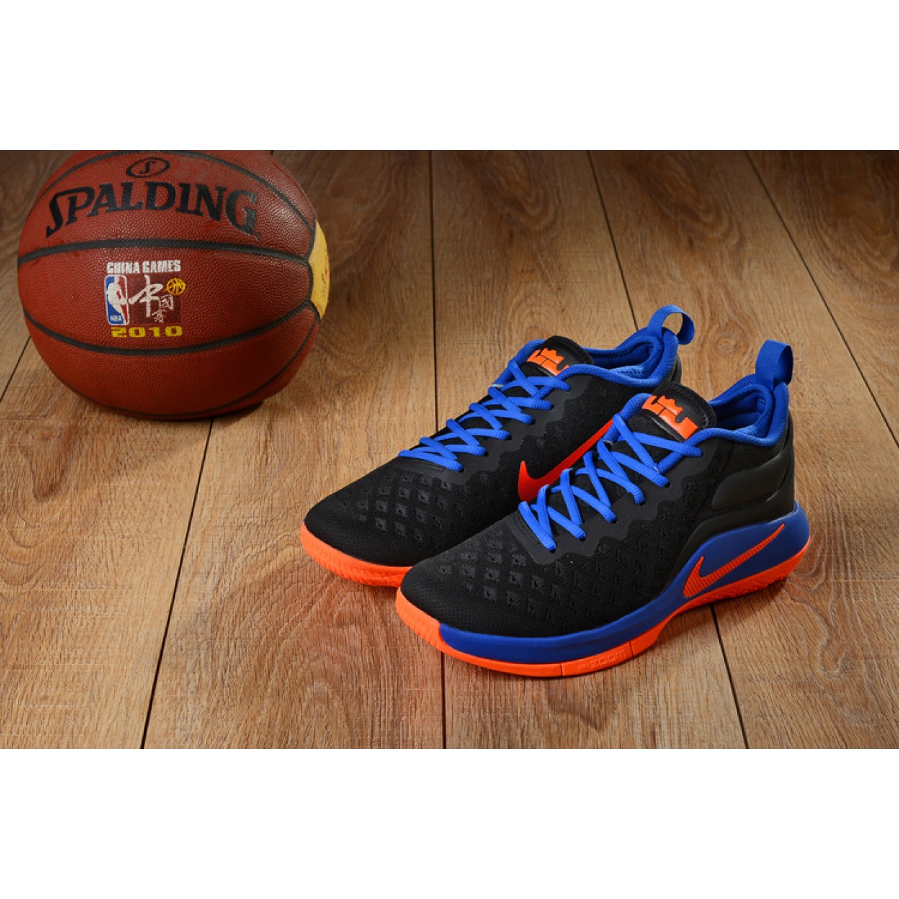 Lebron Witness 2 Flyknit Basketball Shoes Black/Blue/Orange