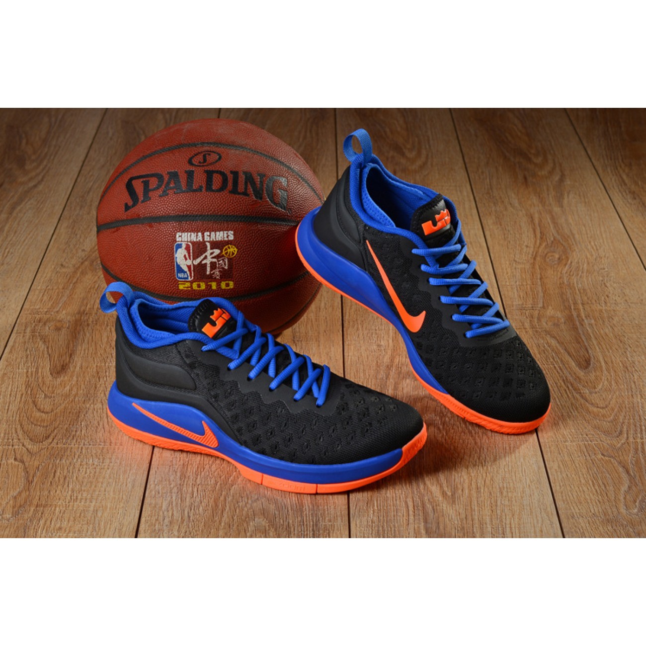 Lebron Witness 2 Flyknit Basketball Shoes Black/Blue/Orange