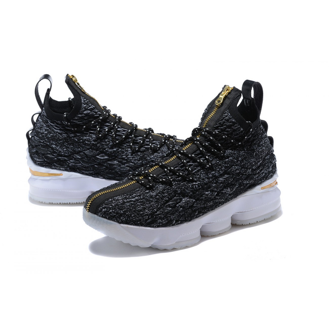 Lebron 15 Black/White/Gold