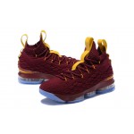 Lebron 15 Wine Red/Yellow