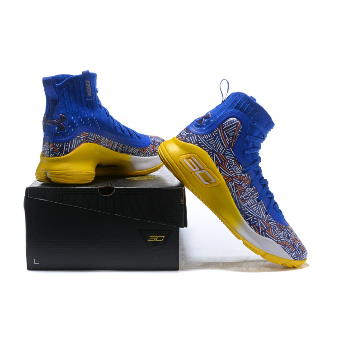 Under Armour UA Curry 4 Blue/Yellow