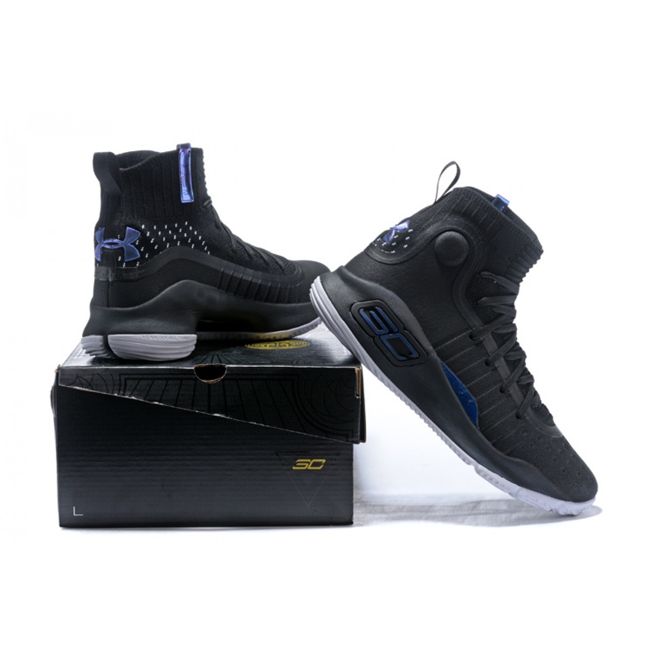 Under Armour UA Curry 4 "Christmas" Black/Blue