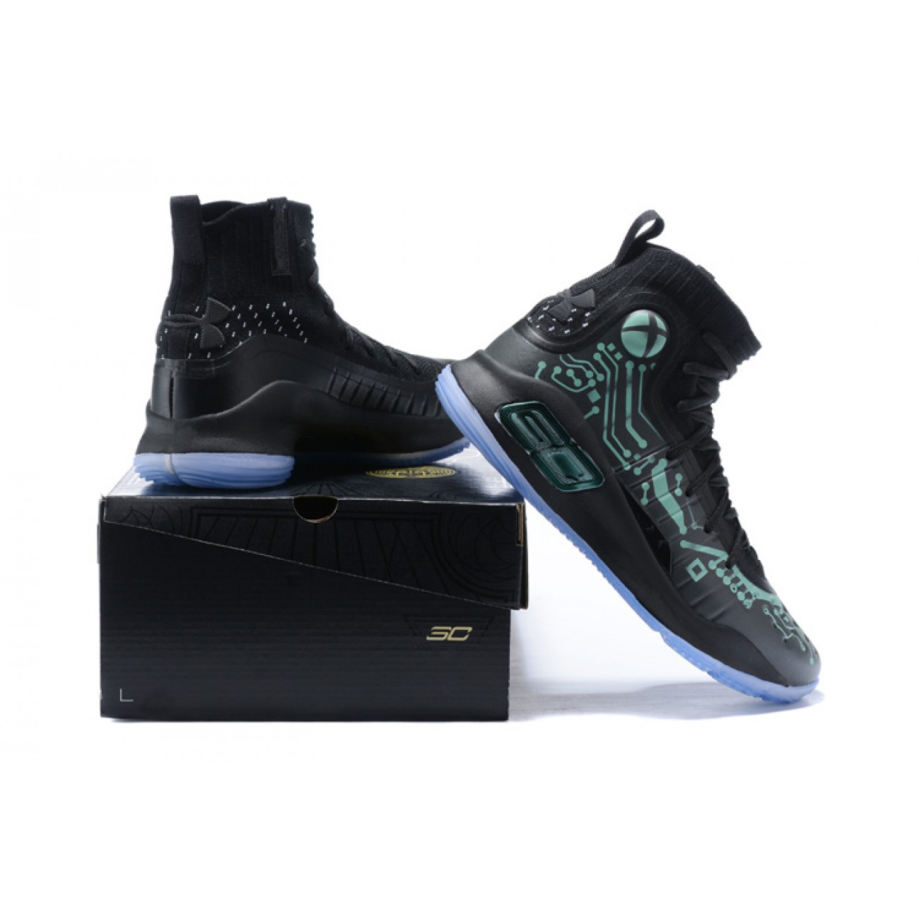 Under Armour UA Curry 4 "More Power" Black/Green