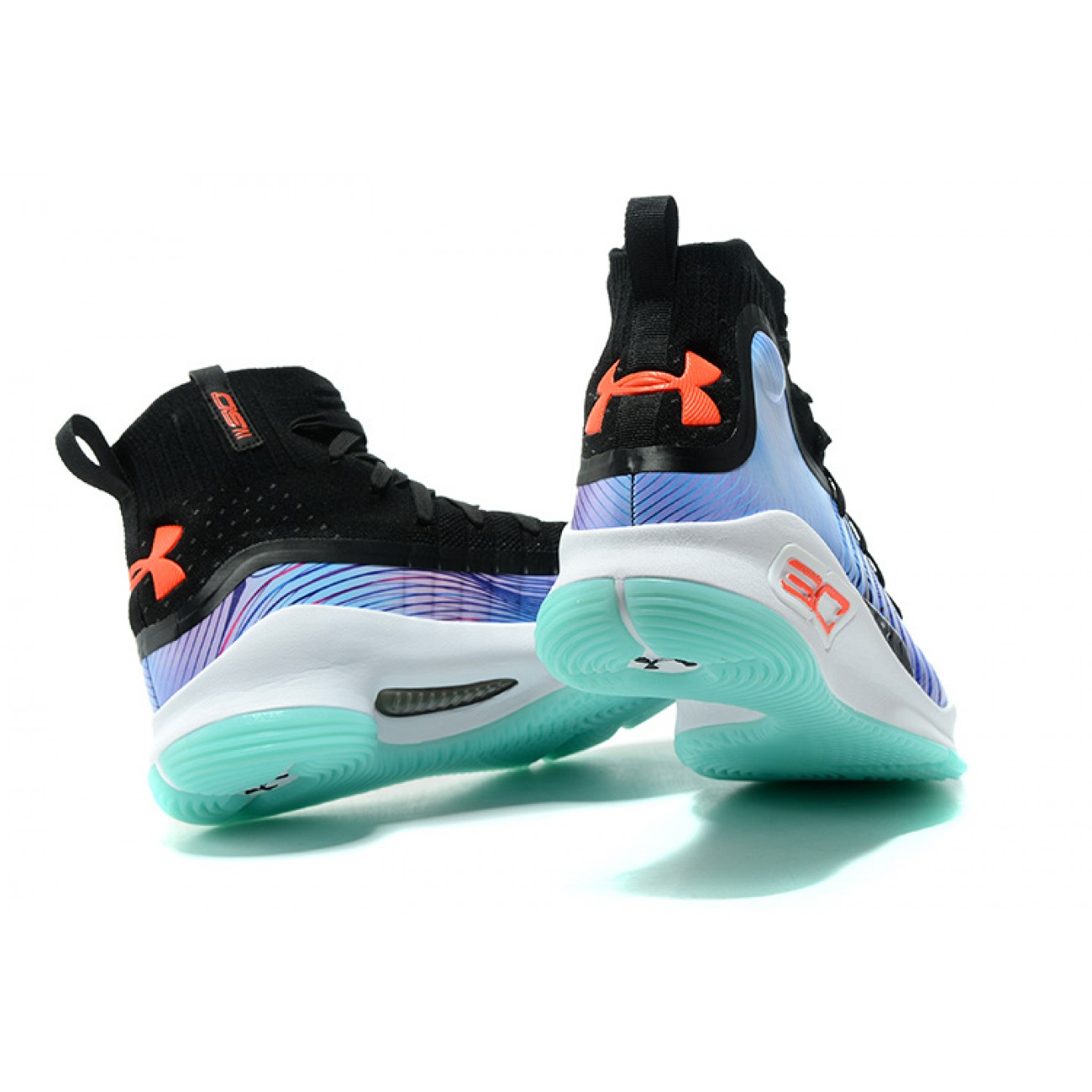 Under Armour UA Curry 4 "Tai Chi" Black/Lightblue