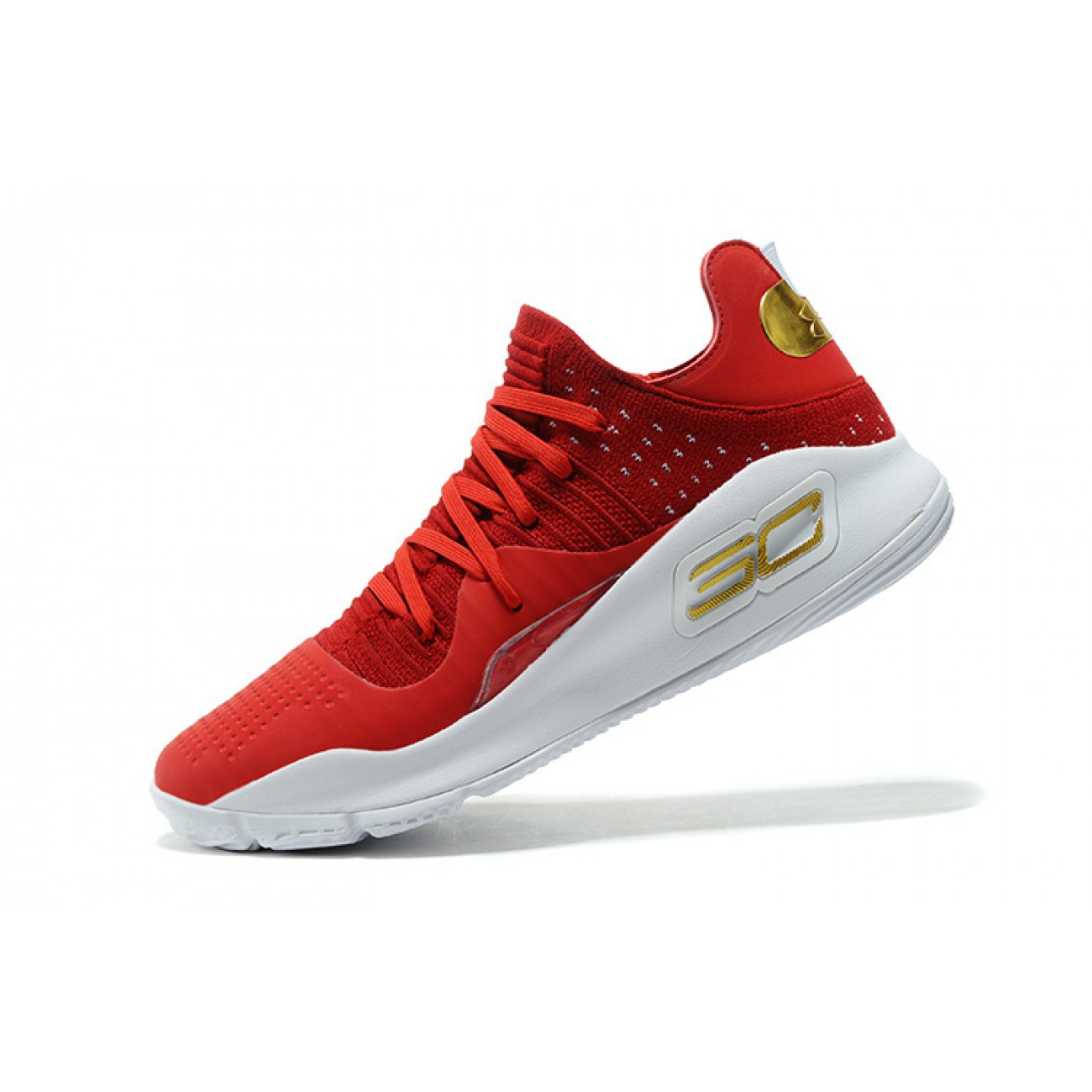 Under Armour UA Curry 4 WMN Low Wine Red/White