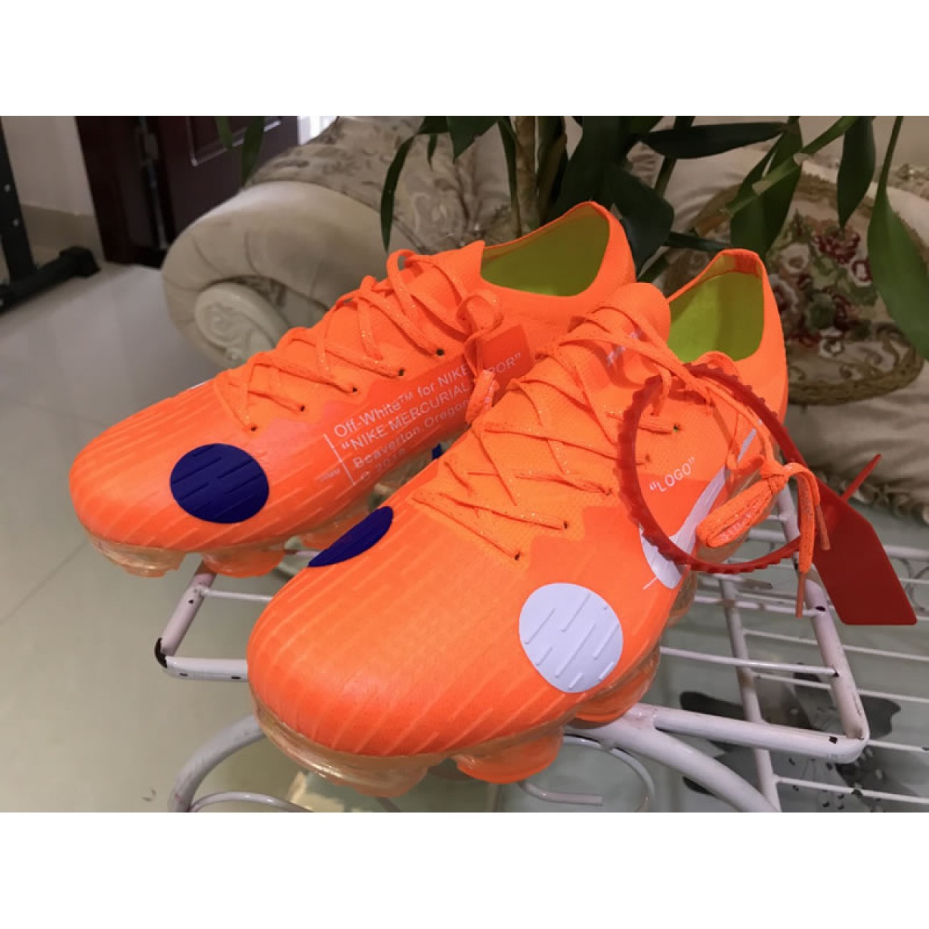 Off White x Nike Air VaporMax Orange White 849558-810