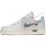 Off-White x Air Force 1 Low Silver "The Ten" AF100 ComplexCon 07 Shoes AO4297-100