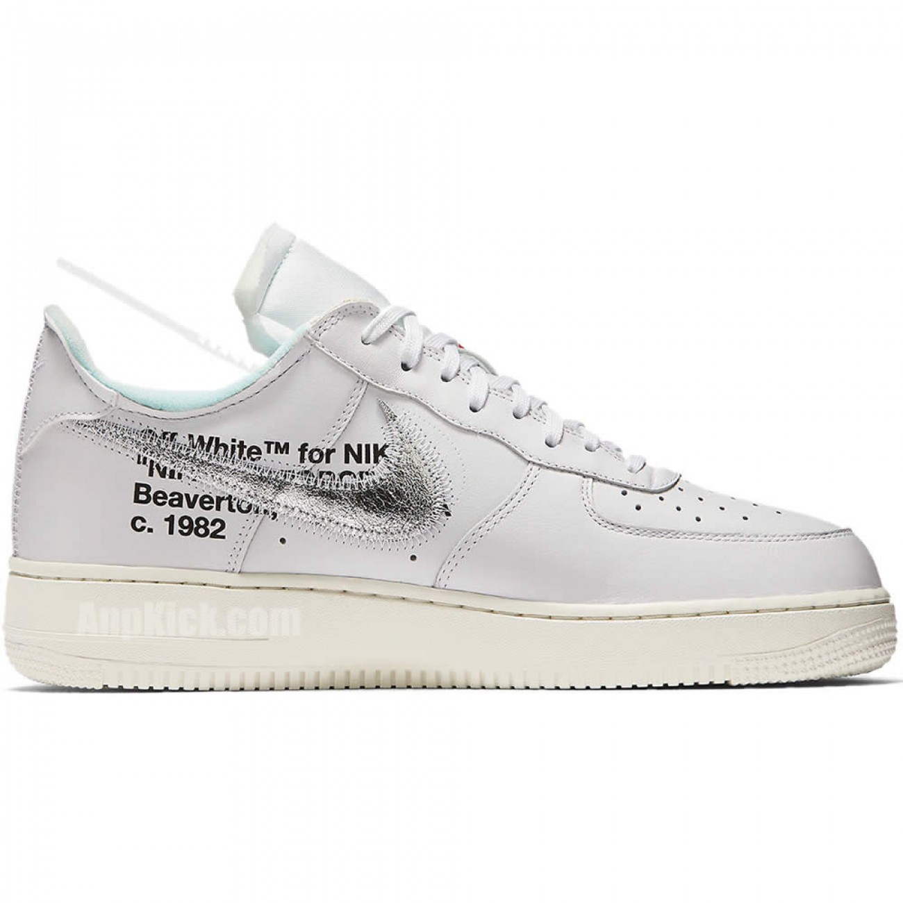 Off-White x Air Force 1 Low Silver "The Ten" AF100 ComplexCon 07 Shoes AO4297-100