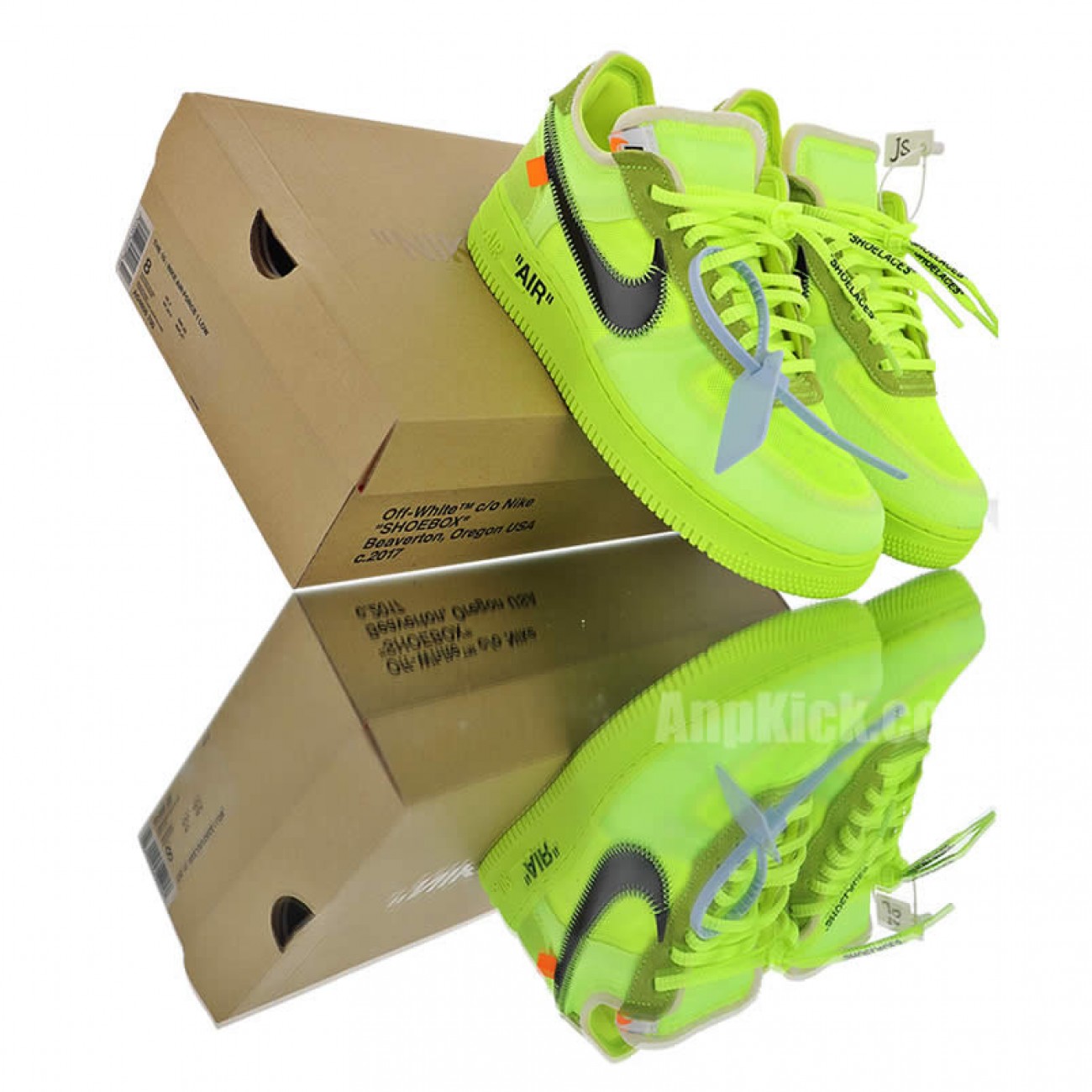 Off-White x Nike Air Force 1 Low "Volt" Green Release Date AO4606-700