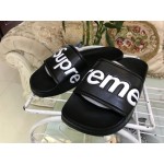 Supreme Suprize Design 2018ss Black White Slippers